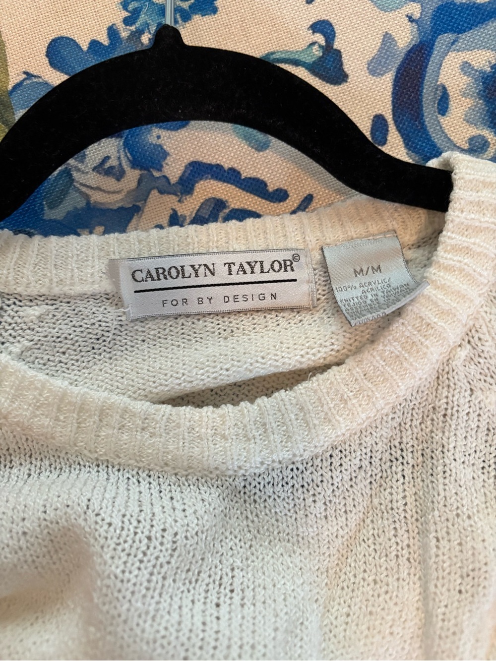 Carolyn Taylor white Crewneck Short-Sleeve Knit Sweater - Picture 7 of 7
